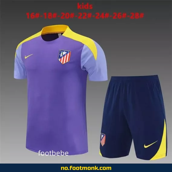 Atletico Madrid Fotballdrakt for Barn 2025-2026 – Lilla | Offisiell Klubbdrakt | Fotballtrøye med Navn | Kjøp Billige Fotballdrakter Online