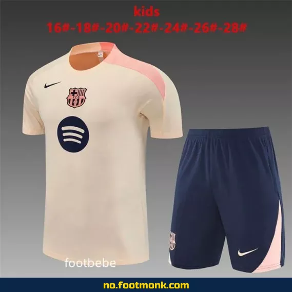 FC Barcelona Barnedrakt 2025-2026 Beige – Offisiell Fotballdrakt for Barn