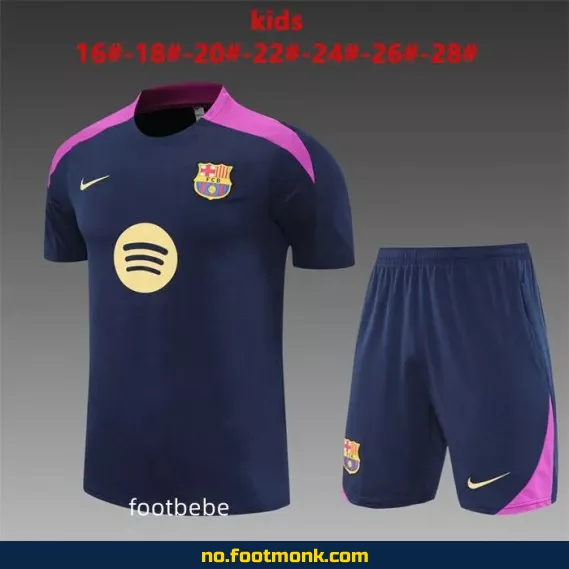 Ensemble Barcelona Barn 2025-2026 - Offisiell Fotballdrakt med Navn, Royal Blue