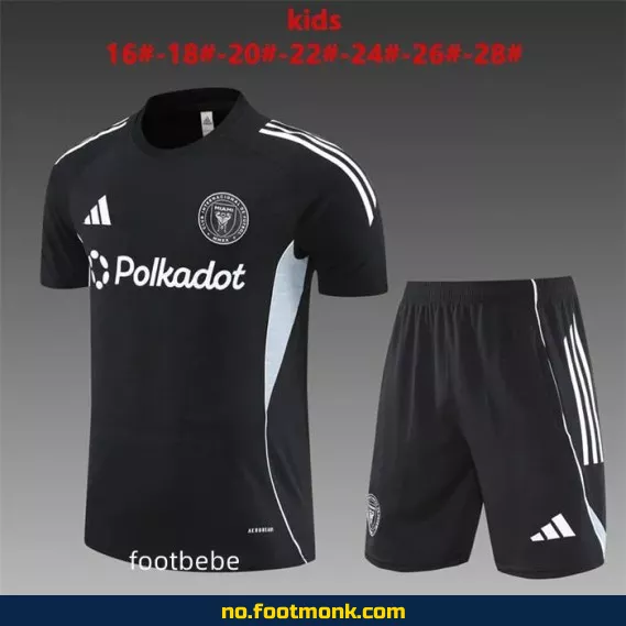 Inter Miami FC Barnedrakt 2025-2026 – Offisiell Fotballdrakt for Barn i Svart