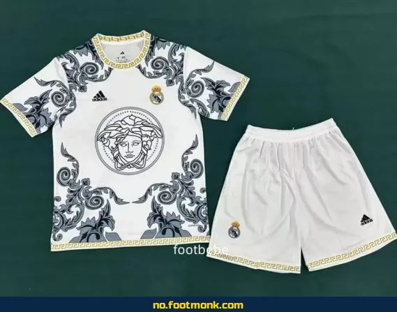 Real Madrid 2025-2026 Hjemmedrakt – Offisiell Fotballdrakt med Versace-design – Kjøp Nå