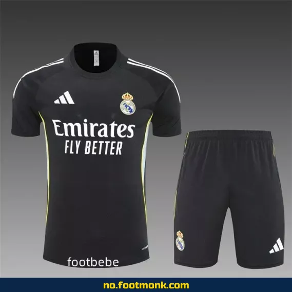 Ekte Real Madrid Fotballdrakt 2025-2026 – Svart | Offisiell Klubbdrakt for Voksne og Barn | Kjøp Nå