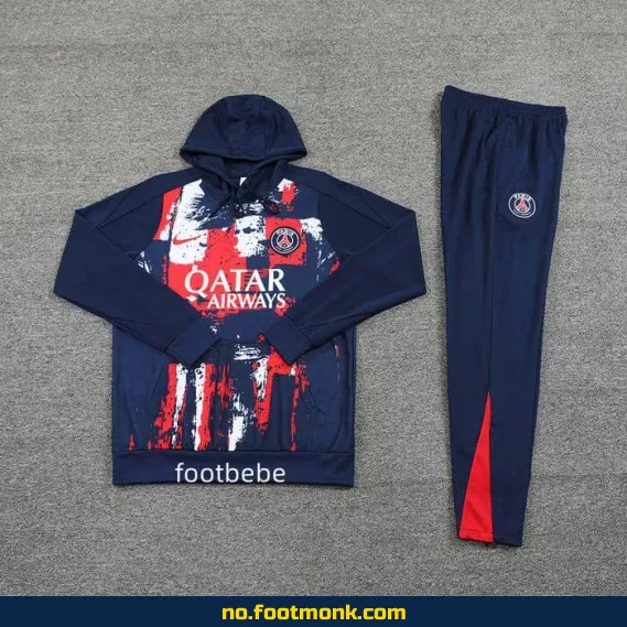 PSG 2024/2025 Ensemble Sweat Capuche i Camouflage Blå – Fotballdrakt, Fotballtrøye, Fotballklær
