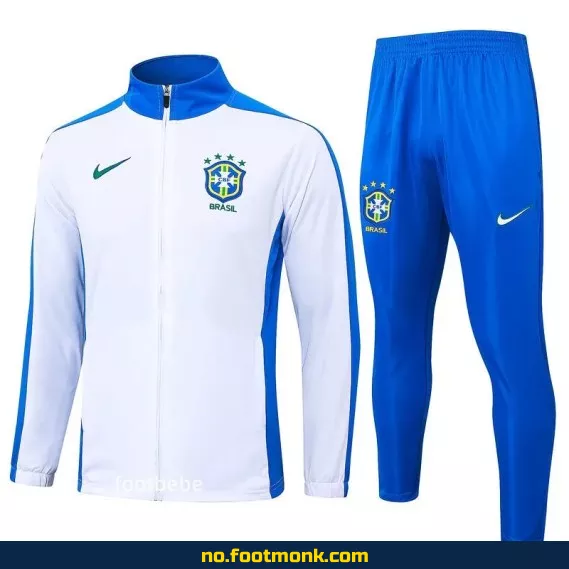 Brasil 2024/2025 Hjemmedrakt – Hvit Fotballdrakt for Voksne og Barn | Offisiell Replica | Fotballtrøye med Trykk
