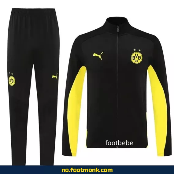Borussia Dortmund 2024/2025 Hjemmedrakt Svart – Offisiell Fotballdrakt for Voksne og Barn