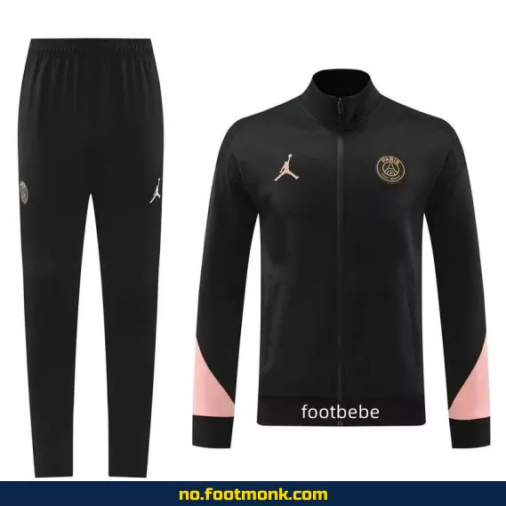 PSG 2024/2025 Fotballdrakt Ensemble – Svart/Rosa | Offisiell Fotballdrakt | Fotballtrøye med Navn | Barn og Voksen