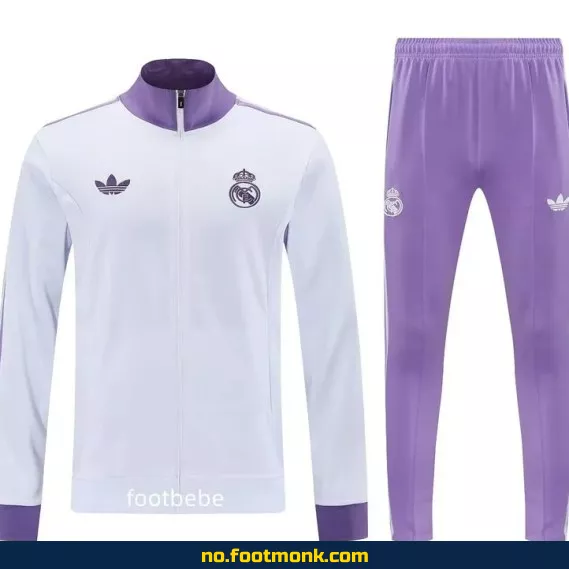 Real Madrid 2024-2025 Retro Hvit Fotballdrakt – Offisiell Klubbdrakt for Voksne og Barn