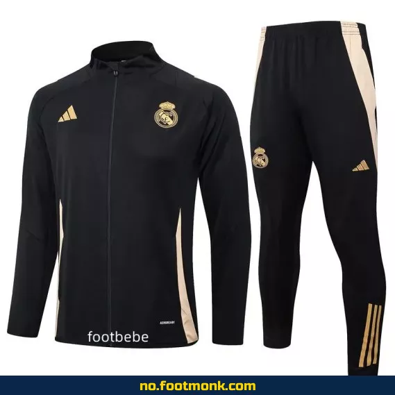 Real Madrid 2024/2025 Fotballdrakt Ensemble – Svart | Offisiell Klubbdrakt | Fotballtrøye for Voksne/Barn | Kjøp Nå