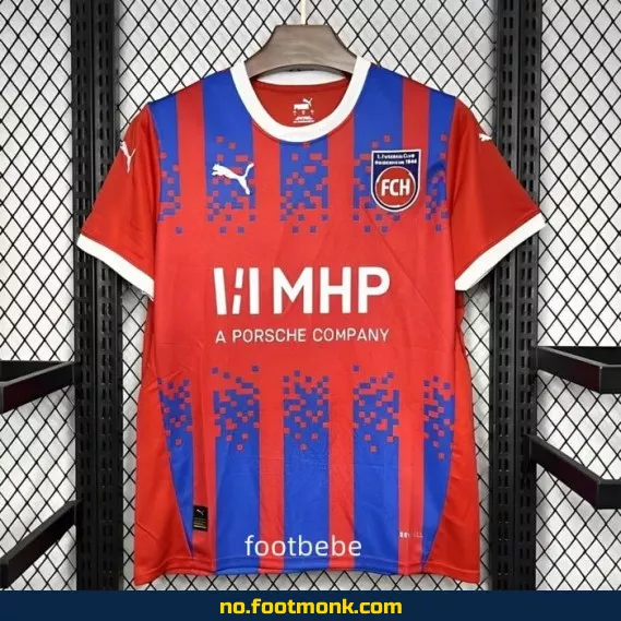 1. FC Heidenheim Hjemmedrakt 2024/2025 – Fotballdrakt for Voksne og Barn | Offisiell Klubbdrakt | Kjøp Nå