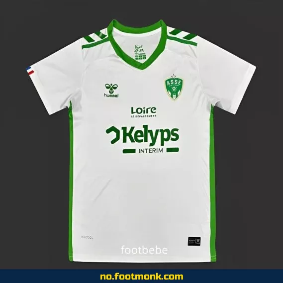 A.S. Saint-Étienne bortedrakt 2024-2025 hvit – Offisiell fotballdrakt for barn og voksne | Kjøp nå