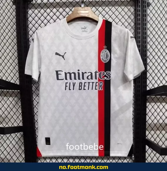 AC Milan 2023/2024 borte drakt hvit – Autentisk fotballdrakt for voksne og barn – Kjøp offisiell fotballdrakt på nett