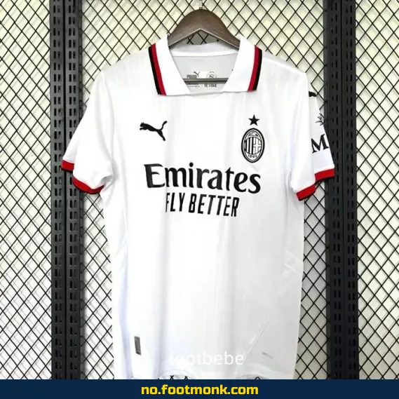 AC Milan 2024/2025 bortedrakt hvit – Offisiell fotballdrakt for barn og voksne | Kjøp nå
