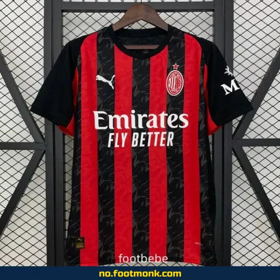 AC Milan Hjemmedrakt 2025/2026 – Kjøp Offisiell Fotballdrakt | Nettbutikk for Fotballtrøyer