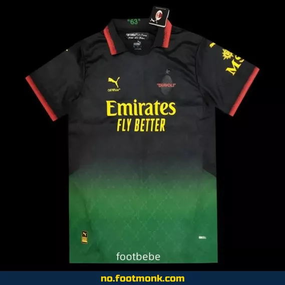AC Milan OFFWHITE 2025-2026 svart spesialedition fotballdrakt – Autentisk fotballtrøye for voksne og barn | Offisiell nettbutikk