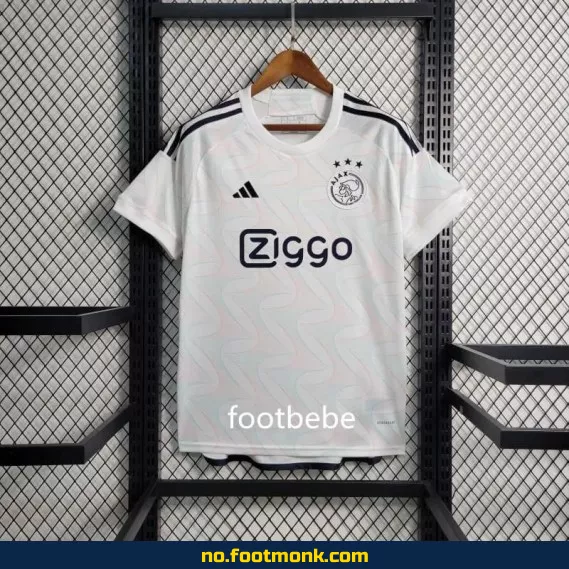 Ajax 2023-2024 bortedrakt hvit – offisiell fotballdrakt for voksne og barn – kjøp nå