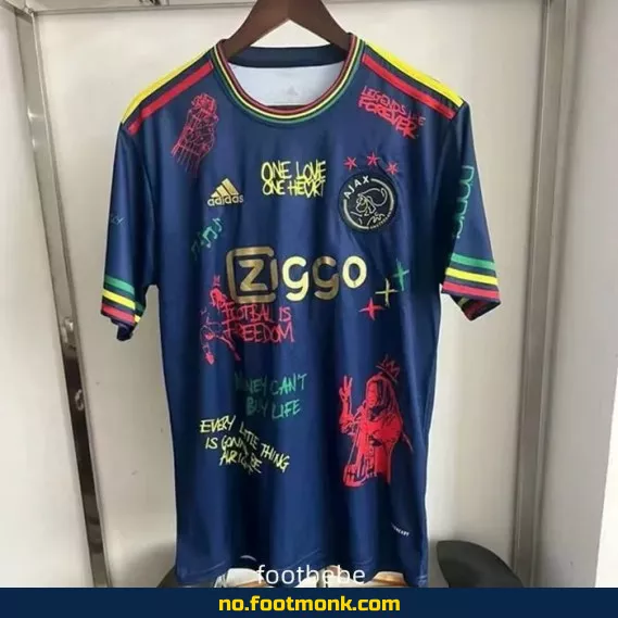 Ajax fotballdrakt 2025/2026 – Spesiell blå utgave | Offisiell drakt med navn | Fotballtrøye for barn og voksne
