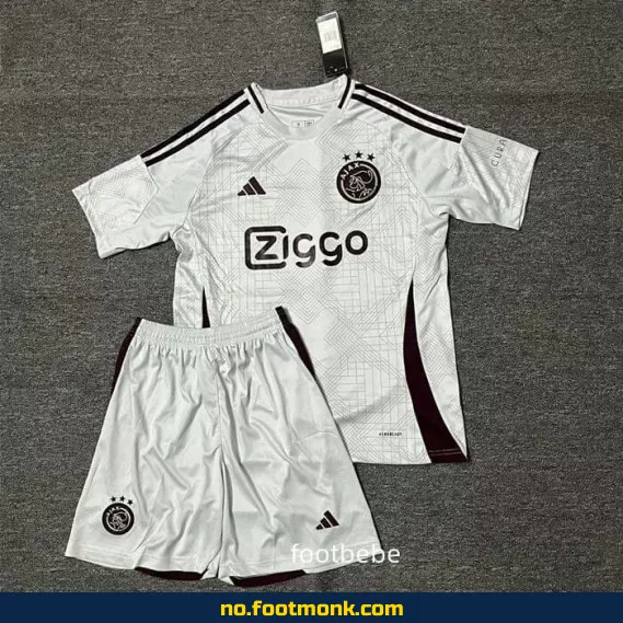 Ajax Fotballdrakt 2024/2025 Borte Barn – Offisiell Klubbdrakt