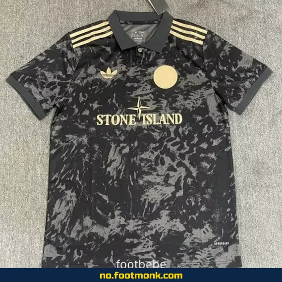Ajax Stone Island 2024-2025 Spesialutgave Svart Fotballdrakt – Offisiell Klubbdrakt for Voksne og Barn