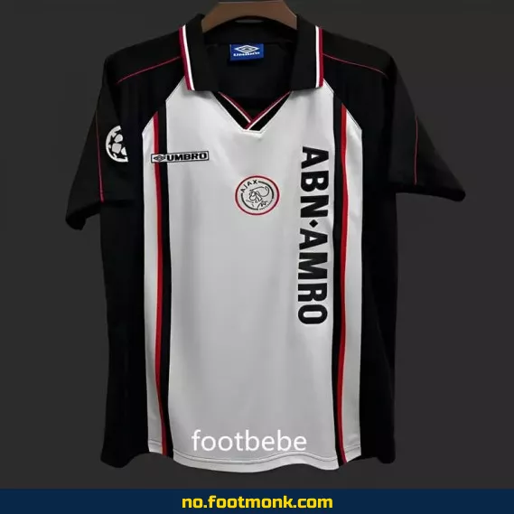 Authentisk Ajax Vintage Fotballdrakt 1998-1999 (Bortedrakt) – Kjøp Offisiell Klubbdrakt for Voksne og Barn på Nett