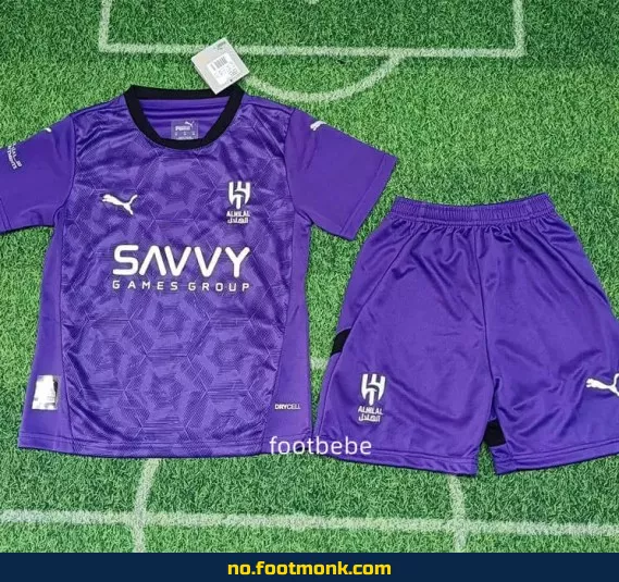 Al-Hilal Saudi Fotballdrakt 2024/2025 Barn Tredje Violet – Offisiell Klubbdrakt