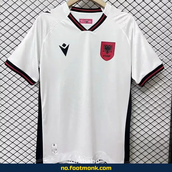 Albania fotballdrakt 2025-2026 hvit – offisiell drakt, fotballtrøye for barn og voksne