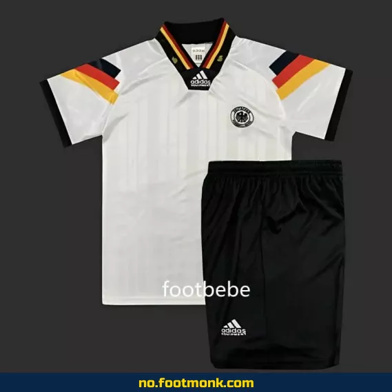 Vintage Tyskland Fotballdrakt for Barn 1992 Hjemme – Autentisk Fotballtrøye