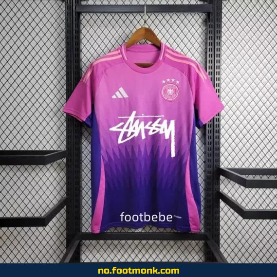 Stussy Tyskland 2024 Borte Fotballdrakt i Lilla – Offisiell Fotballdrakt for Voksne og Barn