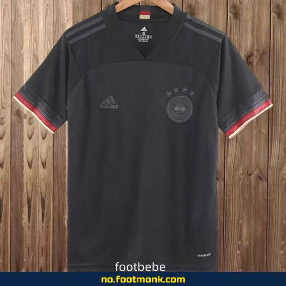 Tysklands Vintage Fotballdrakt 2020 (Borte, Svart) – Autentisk Fotballtrøye