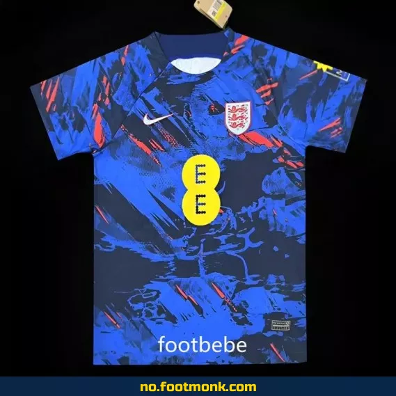 Englands offisielle fotballdrakt 2023-2024 – Spesiell blå utgave – Fotballdrakter for voksne og barn – Autentisk replica