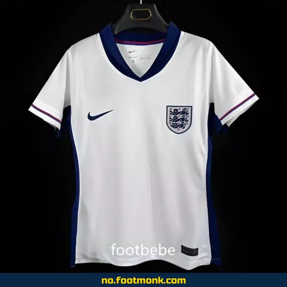 Englands hjemmedrakt for kvinner, Euro 2024, hvit – Fotballdrakt med navn, offisiell drakt