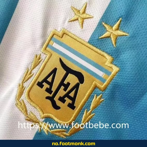 Argentina hjemmedrakt 2022 med signert Messi-trykk – Autentisk fotballdrakt for voksne og barn