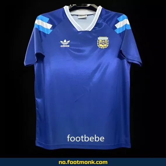 Vintage Argentina fotballdrakt 1991-1993 (ekte blå bortedrakt) – Offisiell replica