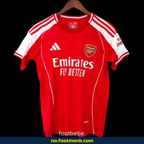 Arsenal hjemmedrakt 2025/2026 – Offisiell fotballdrakt for barn og voksne | Kjøp billige fotballtrøyer online