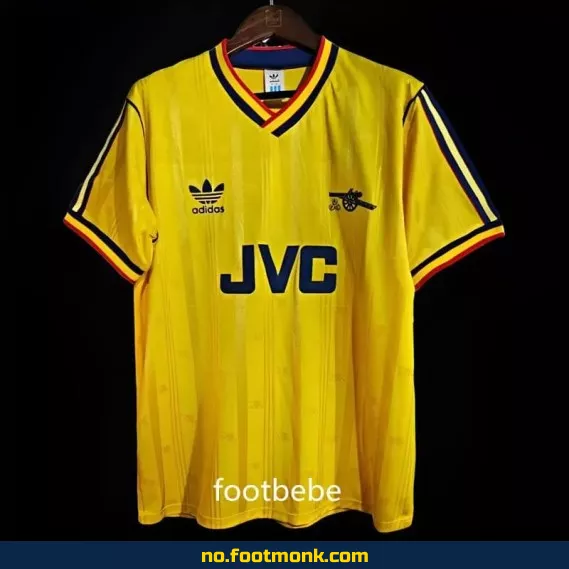 Arsenal Vintage Fotballdrakt 1986-1988 Borte (Gul) – Offisiell Retro Trøye