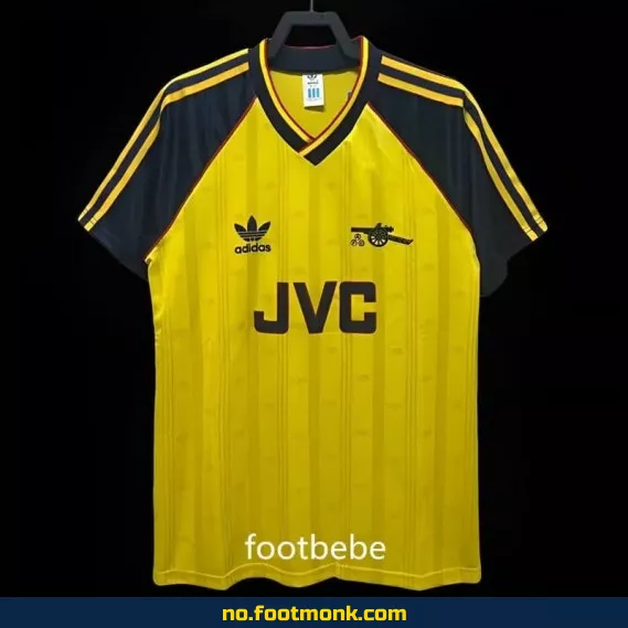 Arsenal Vintage Fotballdrakt 1988-1990 Utendørs Gul – Offisiell Fotballtrøye