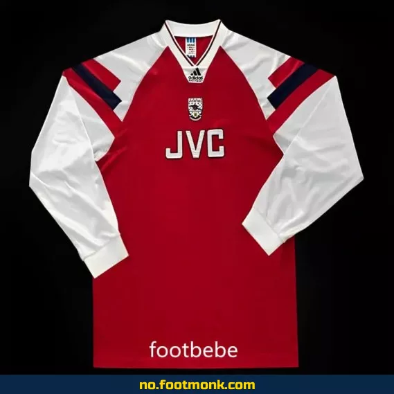 Arsenal Vintage Fotballdrakt 1992-1994 Hjemme Langermet – Autentisk Fotballtrøye