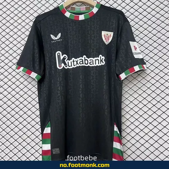 Authentisk Athletic Bilbao 2024-2025 Fjerdedrakt – Fotballdrakt for Voksne og Barn | Offisiell Klubbdrakt med Navn