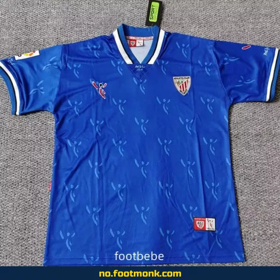 Authentisk Athletic Bilbao Vintage Fotballdrakt 2001-2002 (Borte) – Kjøp Offisiell Fotballtrøye på Nett