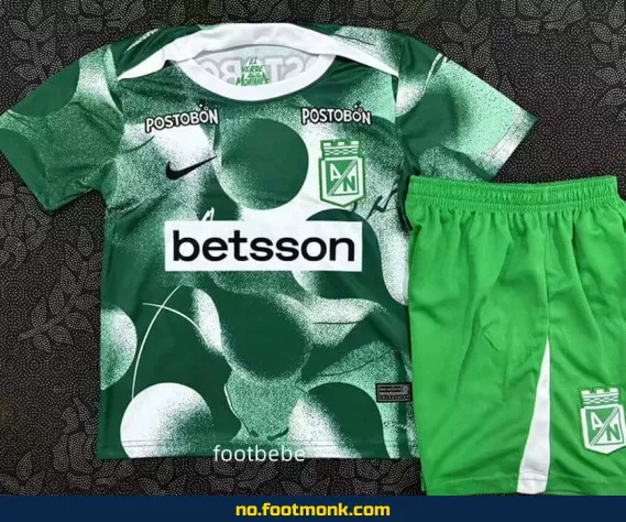 Atletico Nacional barnedrakt 2025-2026 (grønn) – Kjøp offisiell fotballdrakt for barn