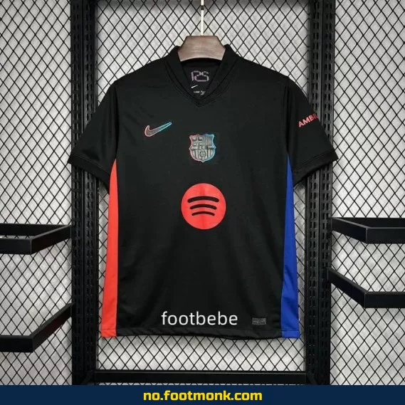 FC Barcelona 2024-2025 bortetrøye svart – Offisiell fotballdrakt for voksne og barn