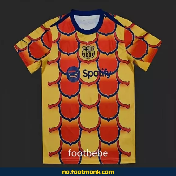 FC Barcelona treningsdrakt 2024 oransje – Offisiell fotballdrakt for voksne og barn