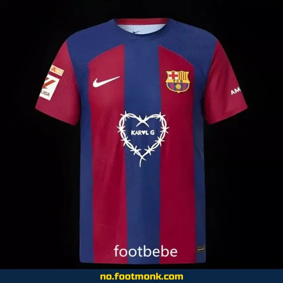 FC Barcelona hjemmedrakt 2023/2024 med KAROL G – Offisiell fotballdrakt for voksne og barn | Kjøp nå