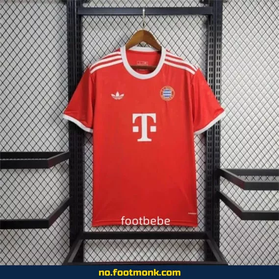 Bayern Munich 2024/2025 spesialutgave rød fotballdrakt – offisiell drakt for barn og voksne