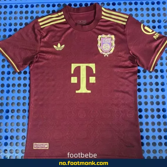 Bayern Munich 2025 125-årsjubileum fotballdrakt rød – Offisiell drakt for voksne og barn