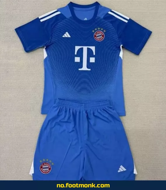 Bayern Munich keeperdrakt 2025-2026 barn – offisiell fotballdrakt, blå – kjøp fotballdrakter for barn på nett