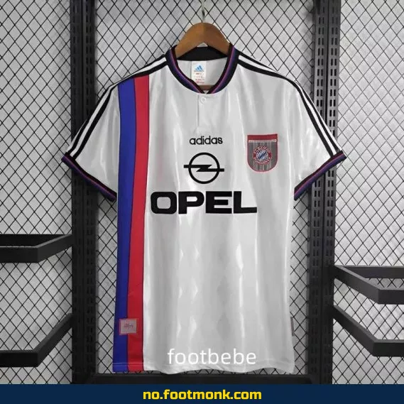 Bayern Munich Vintage Fotballdrakt 1996-1998 (Bortedrakt) – Autentisk Retro Trøye for Voksne og Barn