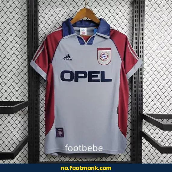 Bayern Munich Vintage Fotballdrakt 1998-1999 (Borte) – Autentisk Fotballtrøye for Voksne/Barn – Kjøp Billige Offisielle Klubbdrakter på Nett