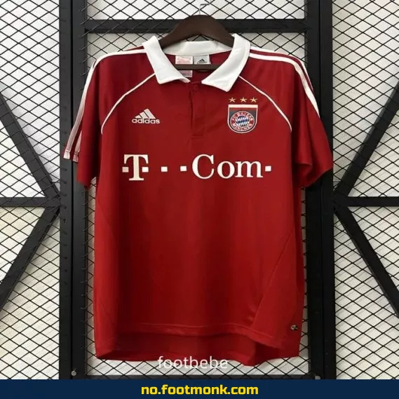 Bayern Munich Vintage Hjemmedrakt 2005-2006 – Autentisk Fotballdrakt for Voksne og Barn – Kjøp Offisiell Fotballtrøye på Nett