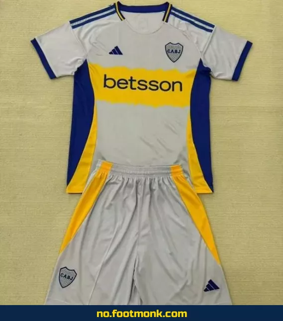 Boca Juniors Fotballdrakt for Barn 2025-2026 Grå – Offisiell Klubbdrakt | Kjøp Billige Fotballtrøyer Online