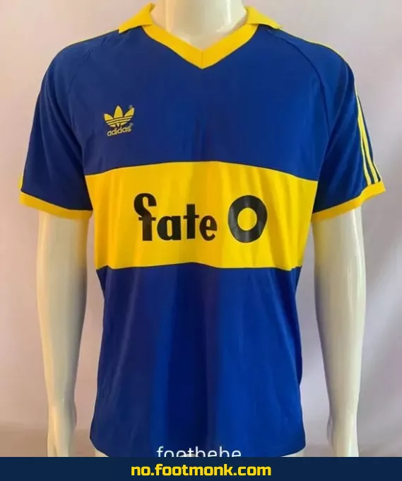 Boca Juniors Vintage Fotballdrakt 1986-1988 Hjemme – Offisiell Klubbtrøye